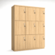 Tủ locker gỗ 9 ô LK09-CN - Bảo quản đồ đạc tiện lợi, tiết kiệm không gian văn phòng - Ảnh 3
